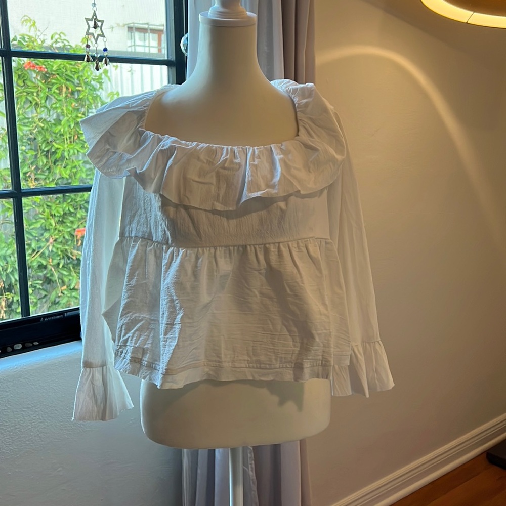 Free People white shirt